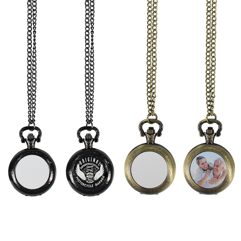 Vintage Necklace - Collier pendentif montre de poche vintage