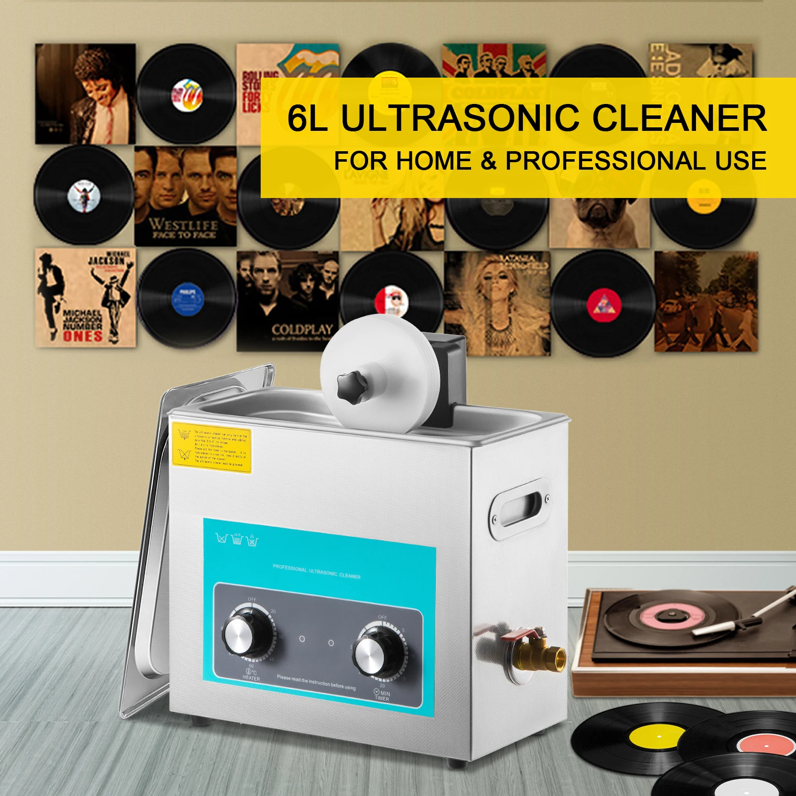 Vinyl Record Cleaner - SIHAO 6L nettoyeur de disque vinyle