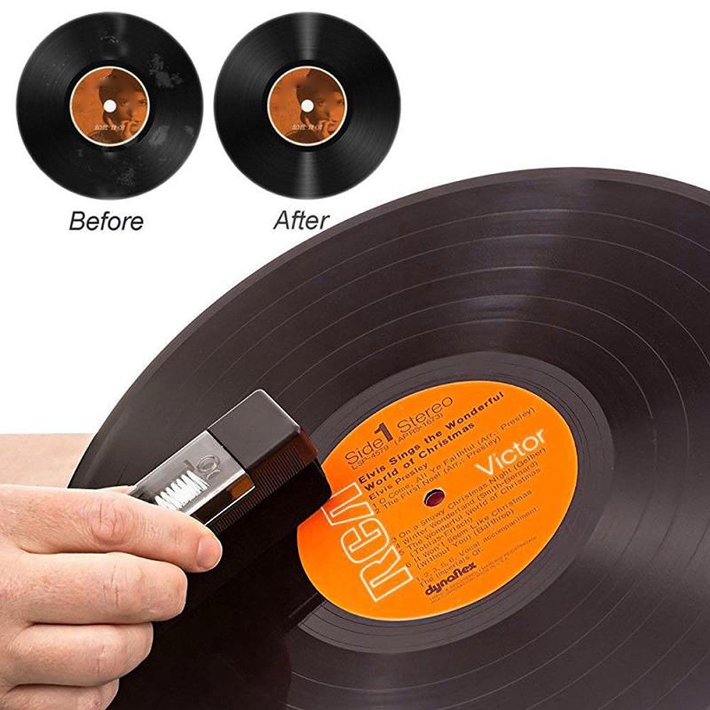 Vinyl Record Cleaner - Kit de nettoyeur de disques vinyles,