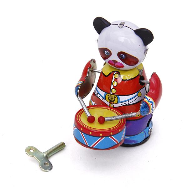 Vintage Toys Collection - Jouet Panda Batteur à Manivelle Style