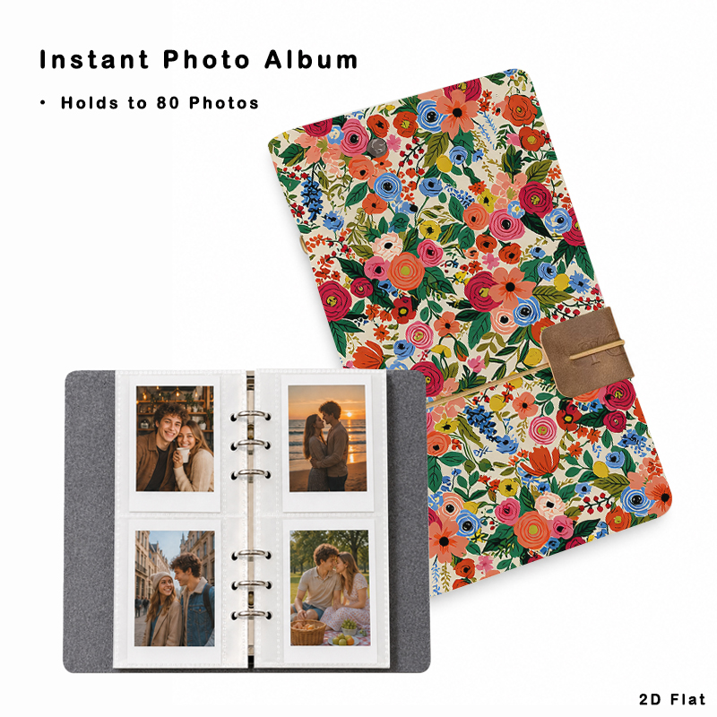Collectible Vintage Photos - Album photo vintage à motif floral,