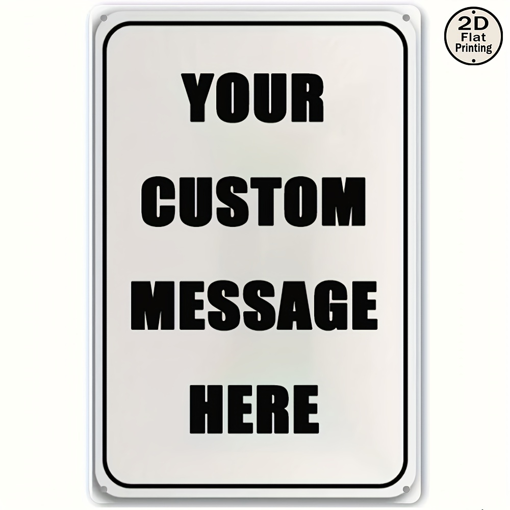 Vintage Collectible Signs - Plaque murale en métal personnalisée avec