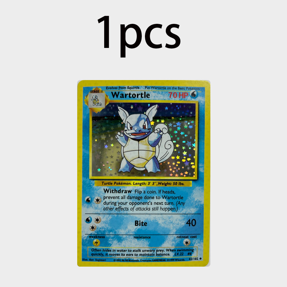 Vintage Pokemon Collectible - Carte à collectionner vintage Wartortle PTCG