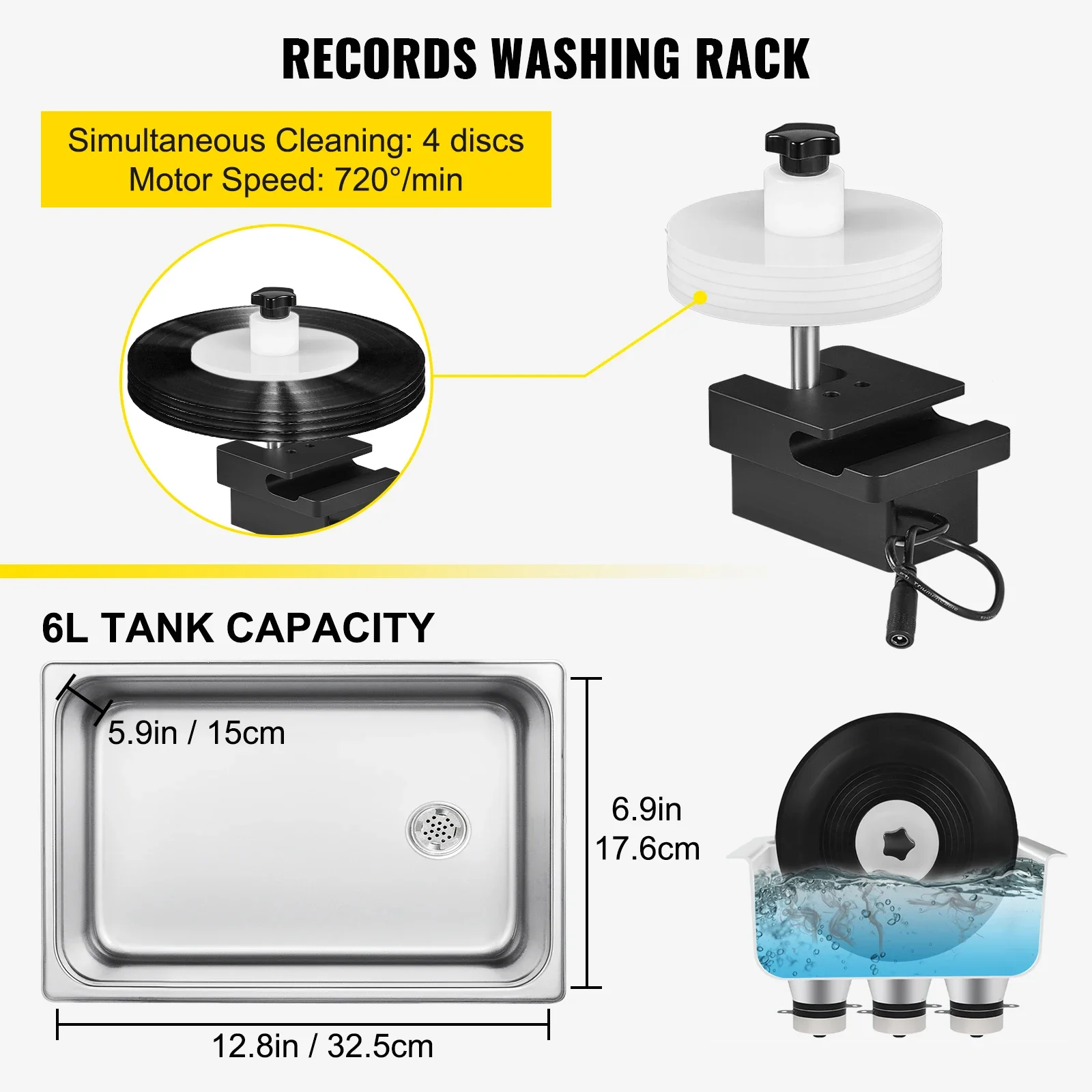SIHAO 6L nettoyeur de disque v - Vinyl Record Cleaner avis et prix