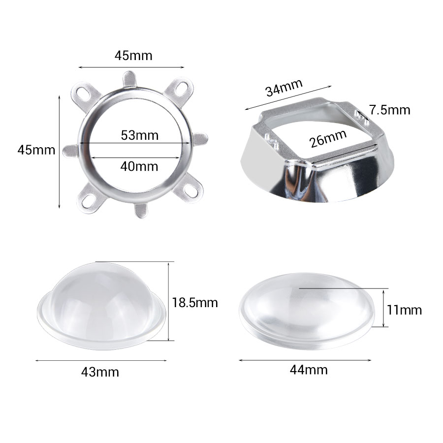 1 jeu de lentilles LED 44mm, v - Darkroom Enlarger Lens avis et prix