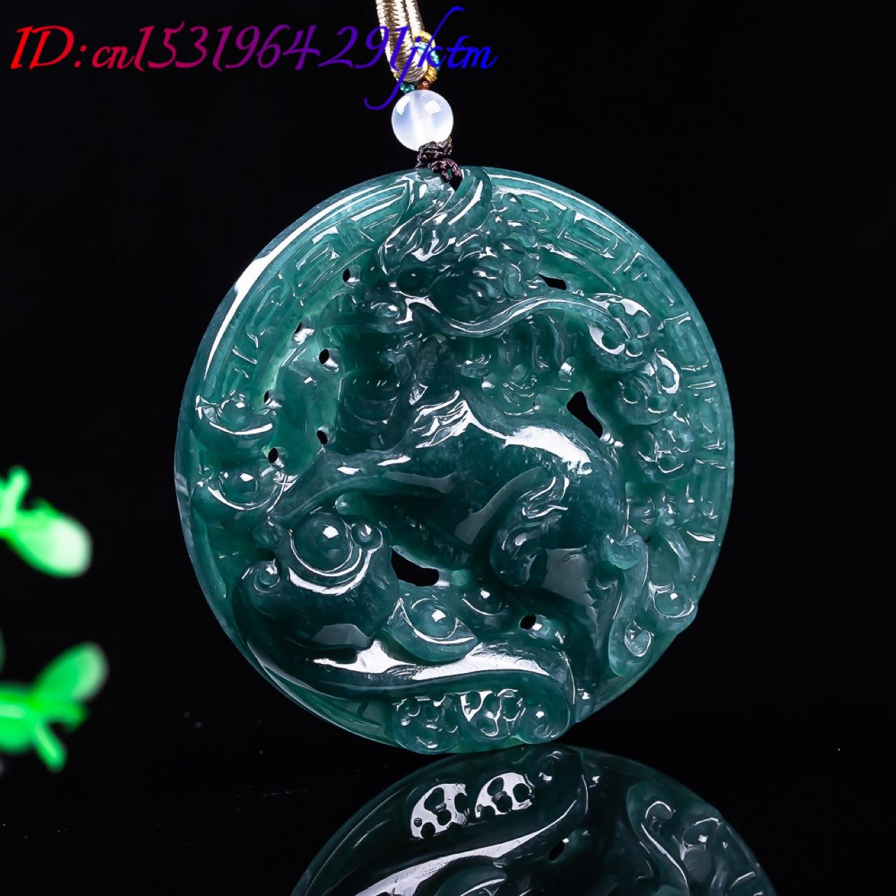 Pendentif Dragon en Jadeite Bi - Vintage Necklace avis et prix