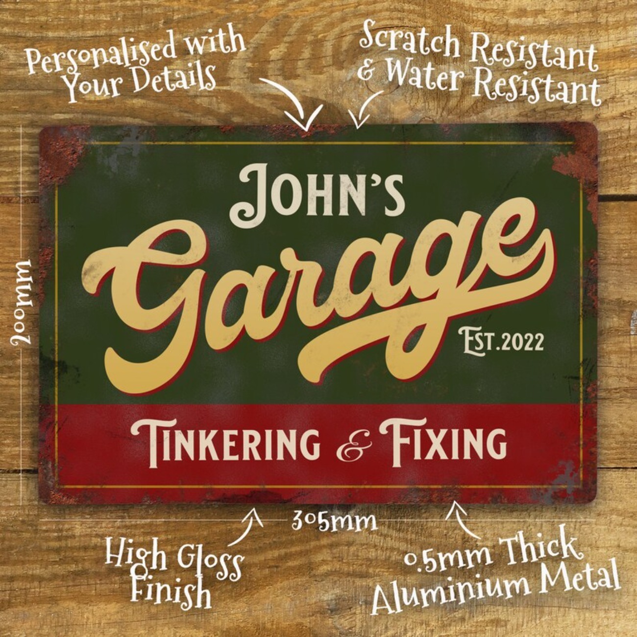 Panneau métallique de garage p - Vintage Collectible Signs avis et prix