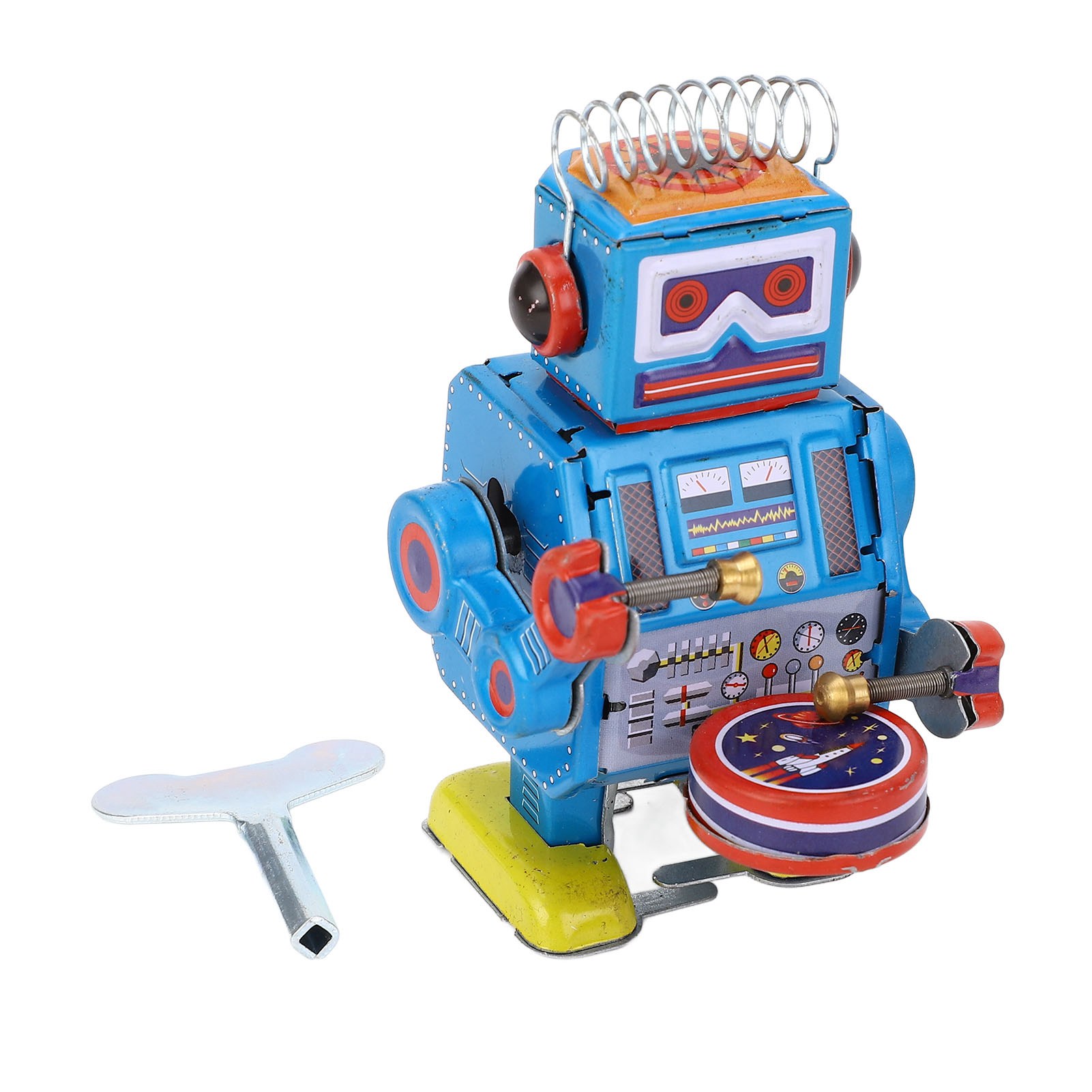 Robot en métal vintage à tambo - Vintage Toys Collection avis et prix